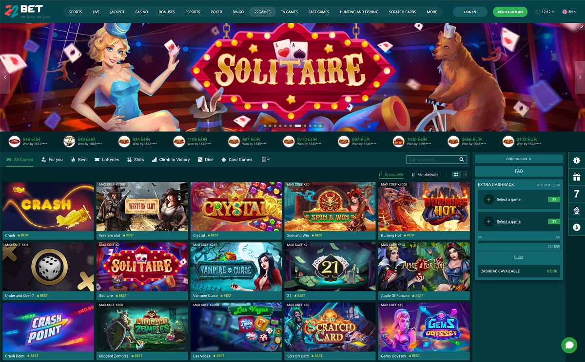 22Bet Mga Sikat na Puwesto sa Casino 22Bet Mga Sikat na Puwesto sa Casino